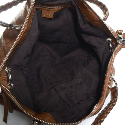 Gucci Guccissima Medium Bamboo Bar Tote Bronze 5 of 7