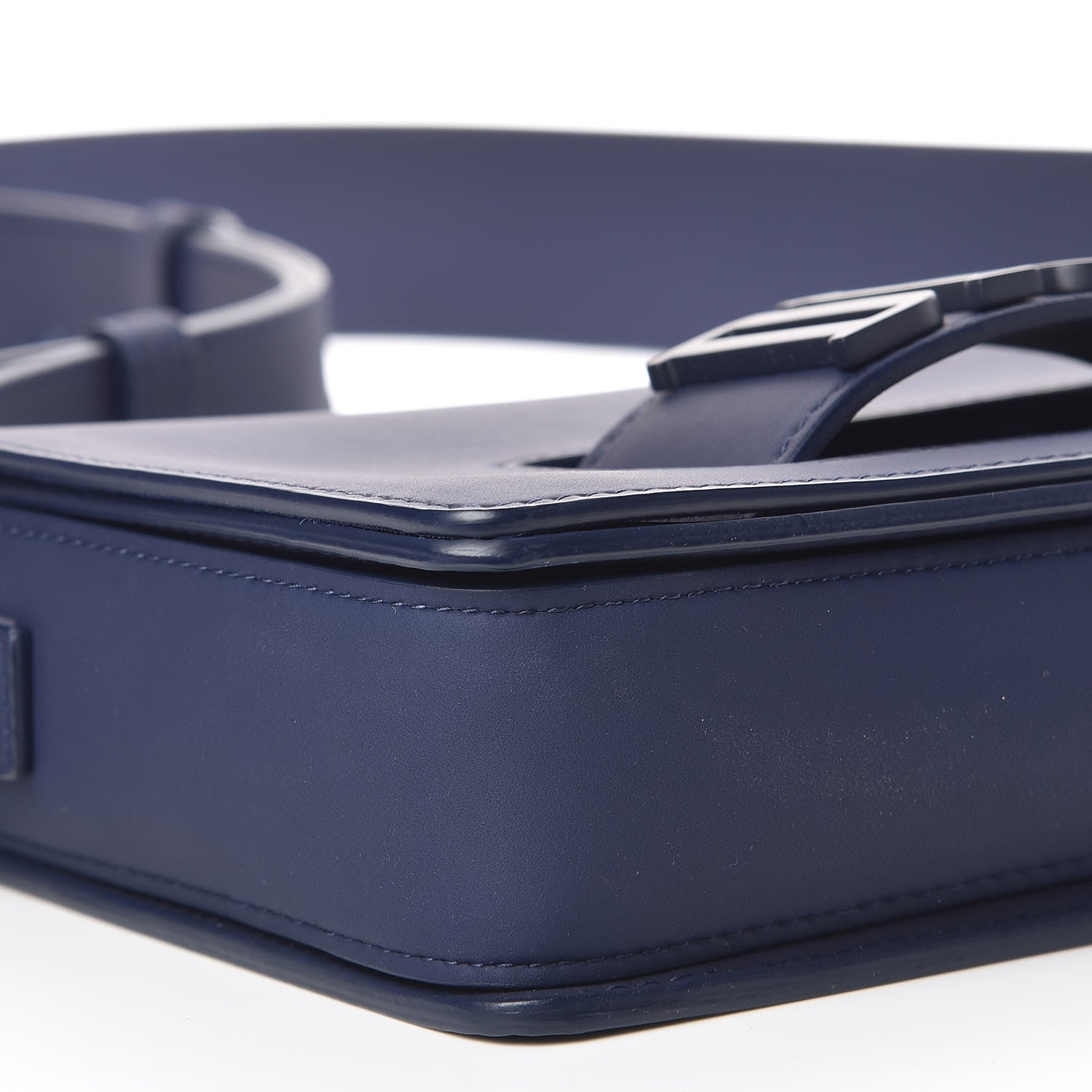 Christian Dior Ultra Matte Calfskin Dio(r)evolution Flap Bag Navy 6 of 12