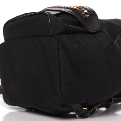 Stella McCartney Nylon Eco Alter Nappa Mini Falabella GO Backpack Black 7 of 9