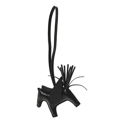 Hermes Milo Lambskin Grigri Rodeo Pegase Horse Bag Charm PM So Black 1 of 5