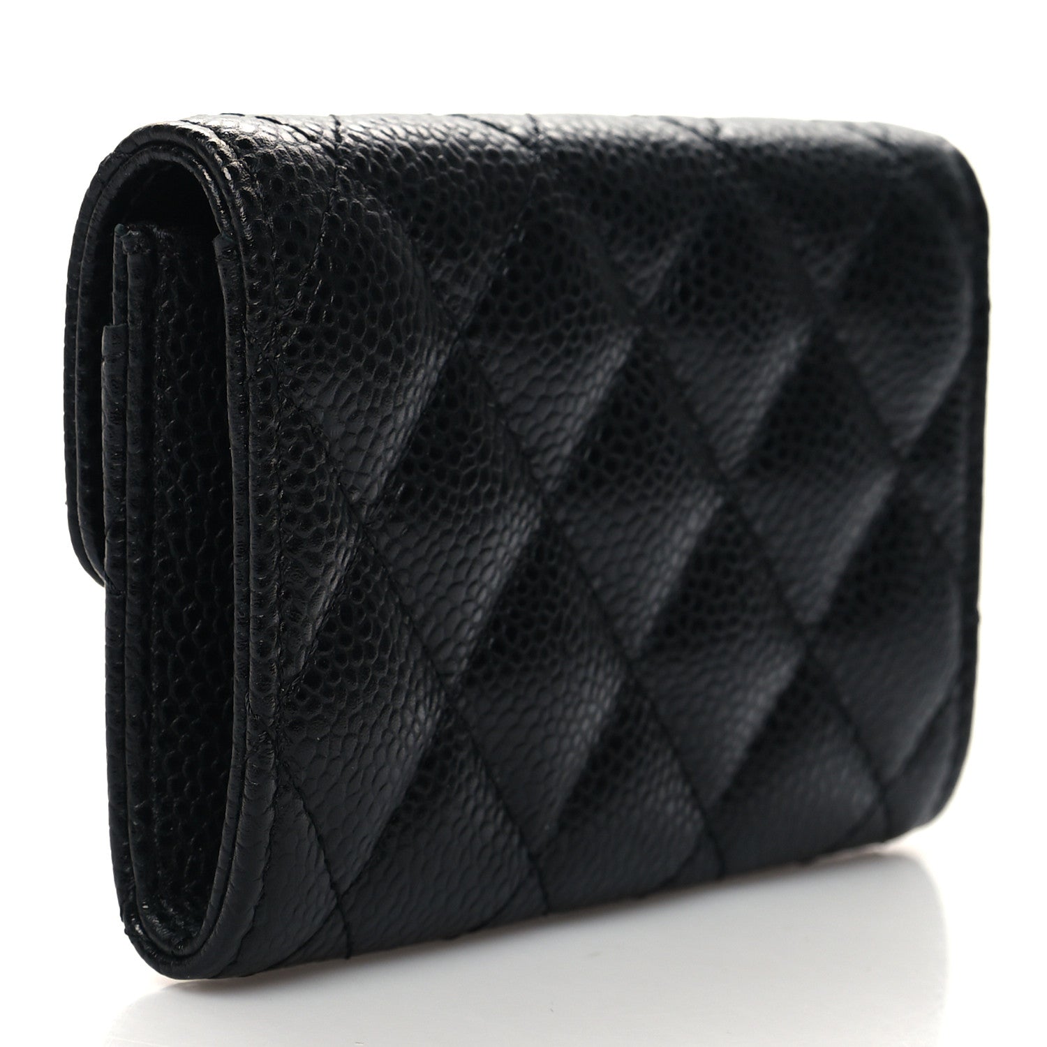 Chanel Caviar Quilted Flap Card Holder Black 3 of 9