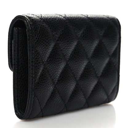 Chanel Caviar Quilted Flap Card Holder Black 3 of 9