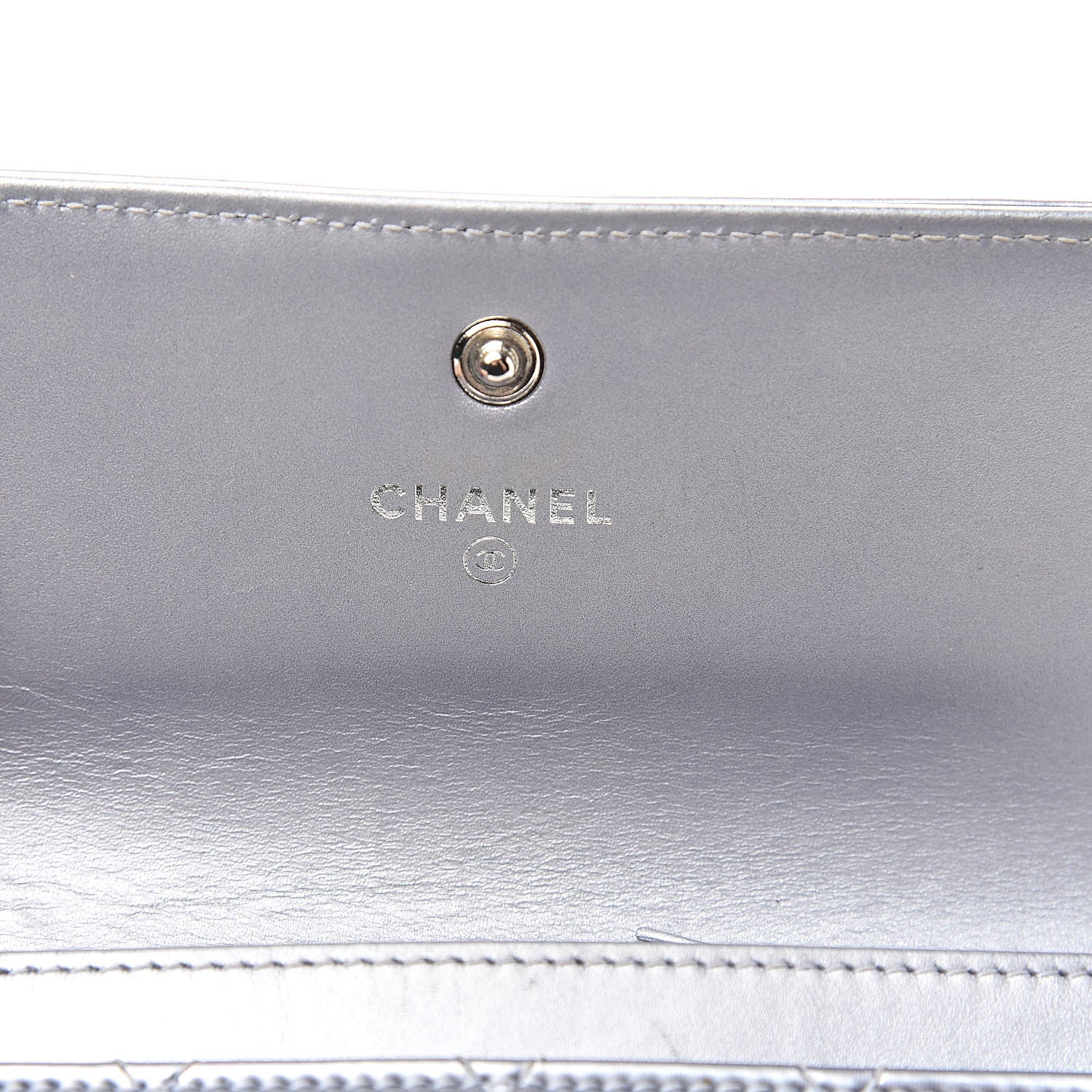 Chanel Patent Quilted Medium Boy Flap Wallet Purple 6 of 15