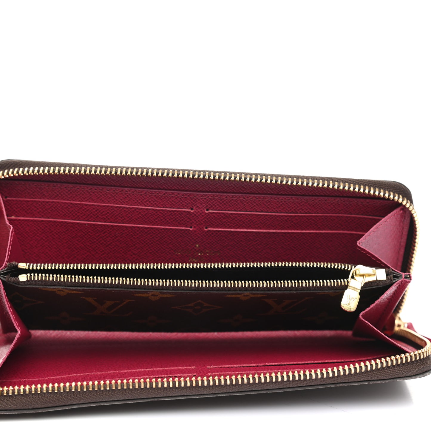 Monogram Clemence Wallet Fuchsia