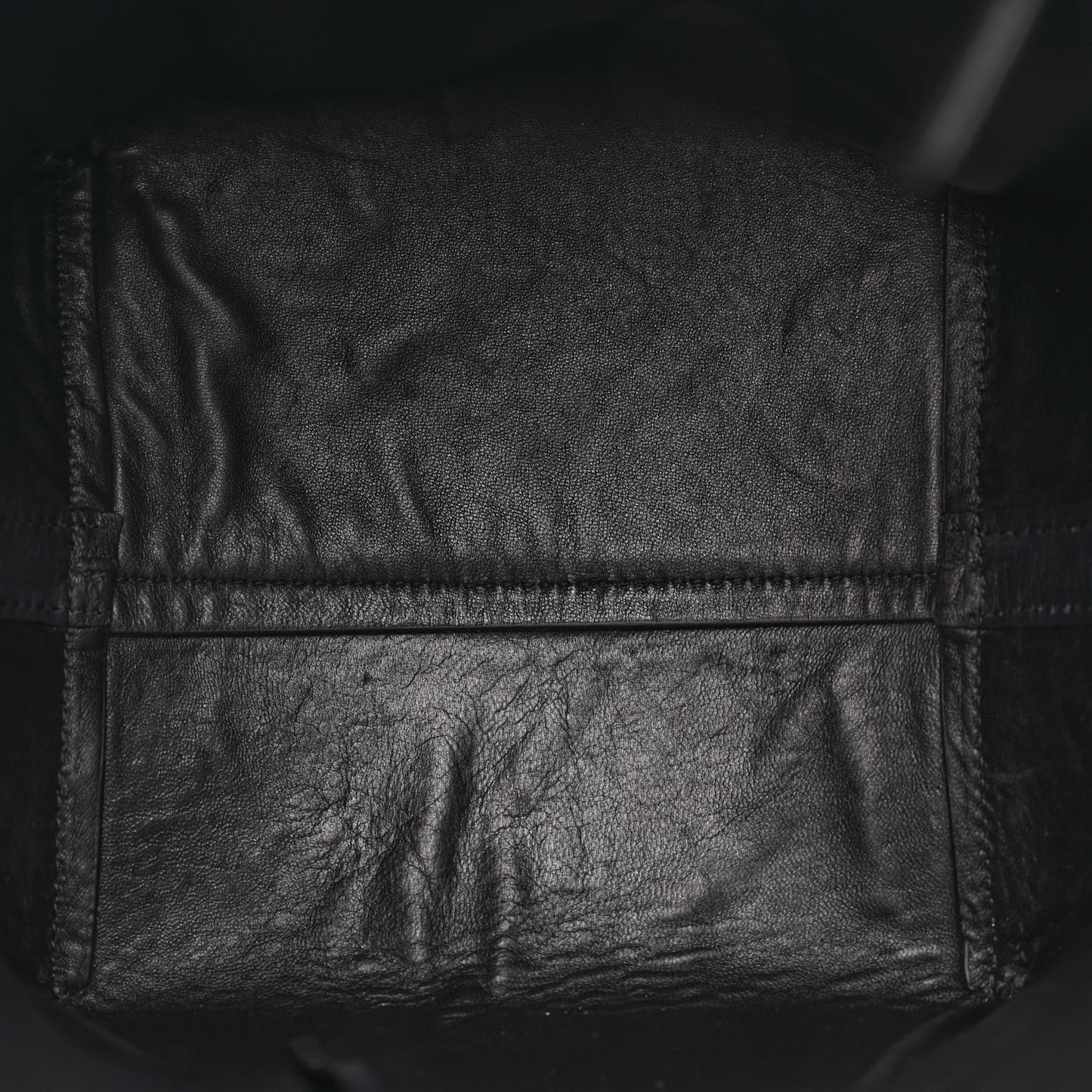 Polished Saddle Calfskin Medium N/S Park Belt Bag Black