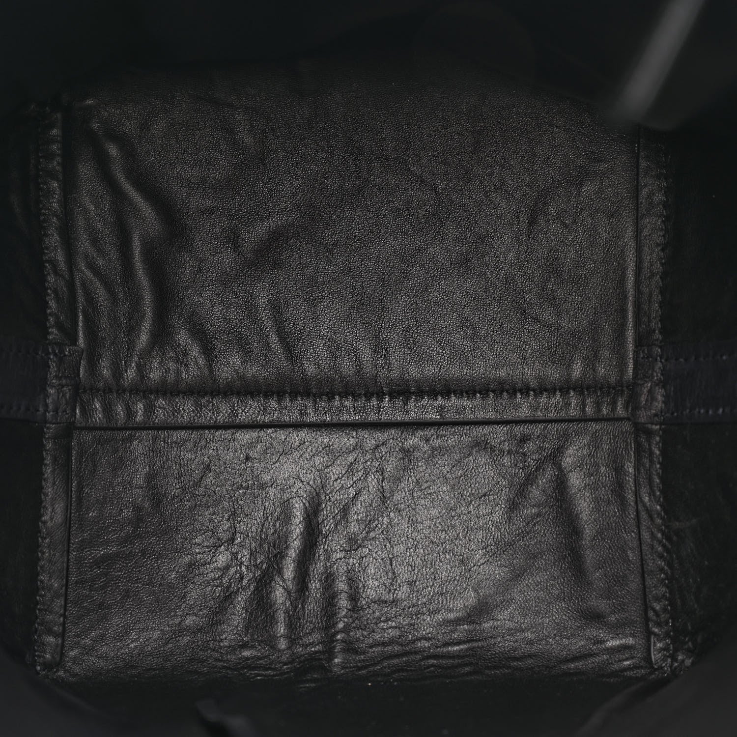 The Row Polished Saddle Calfskin Medium N/S Park Belt Bag Black 5 of 10