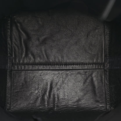 The Row Polished Saddle Calfskin Medium N/S Park Belt Bag Black 5 of 10