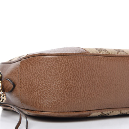 Gucci Monogram Mini Bree Messenger Bag Beige Tabacco 6 of 11