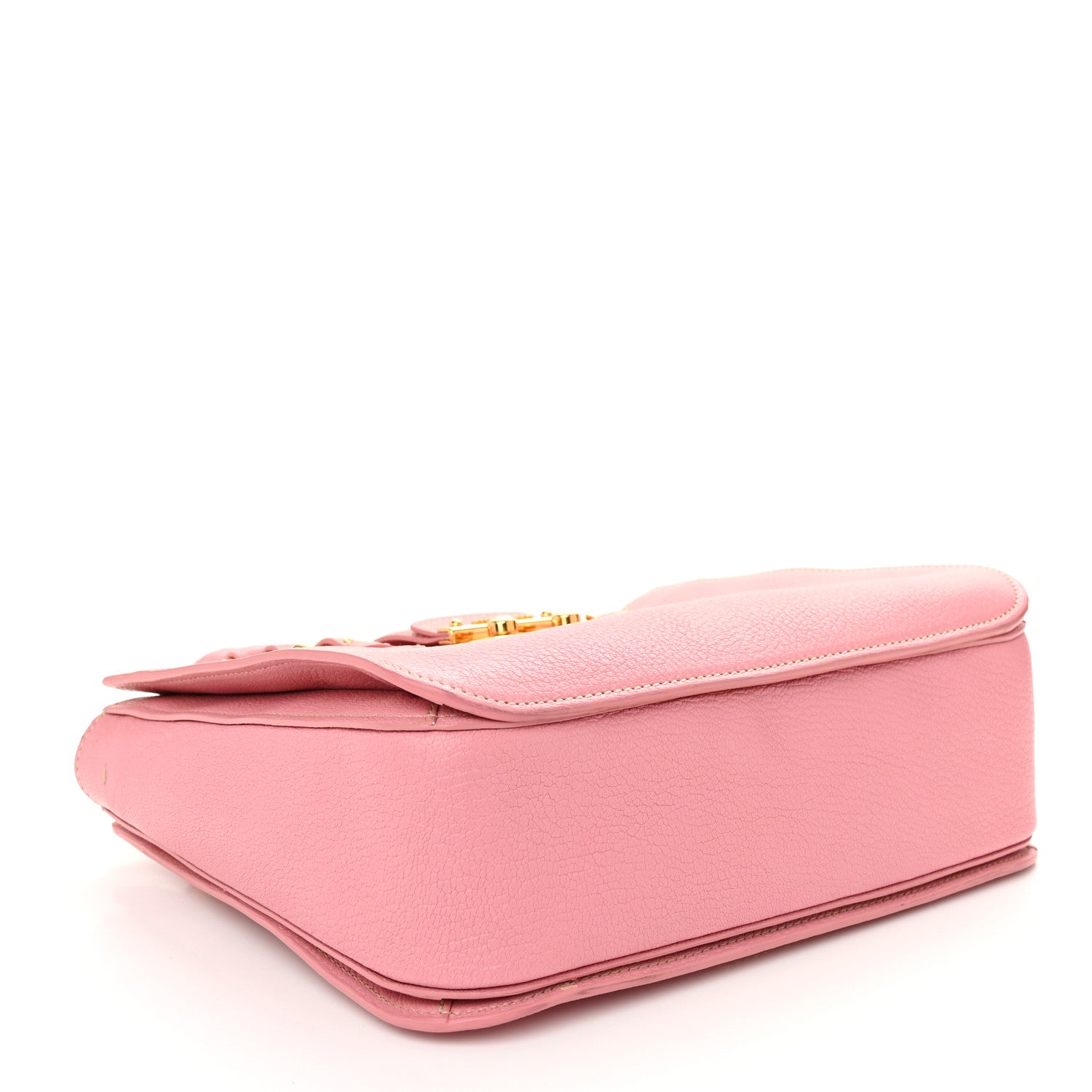 Miu Miu Goatskin Madras Shopping Tote Rosa Gemma 4 of 13