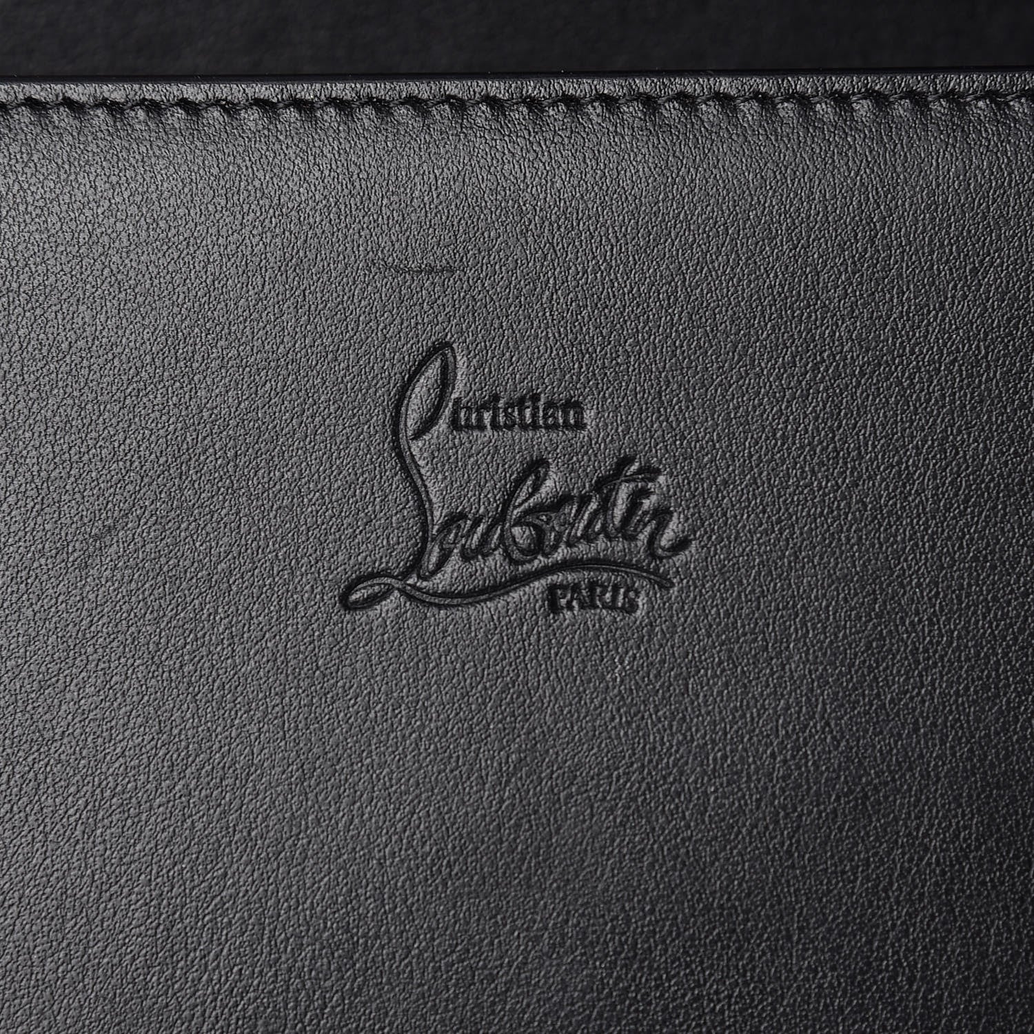 Christian Louboutin Calfskin Patent Jurassic Spikes Paloma Clutch Black 6 of 11