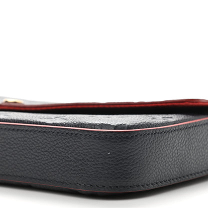 Louis Vuitton Empreinte Pochette Felicie Chain Wallet Marine Rouge 7 of 13