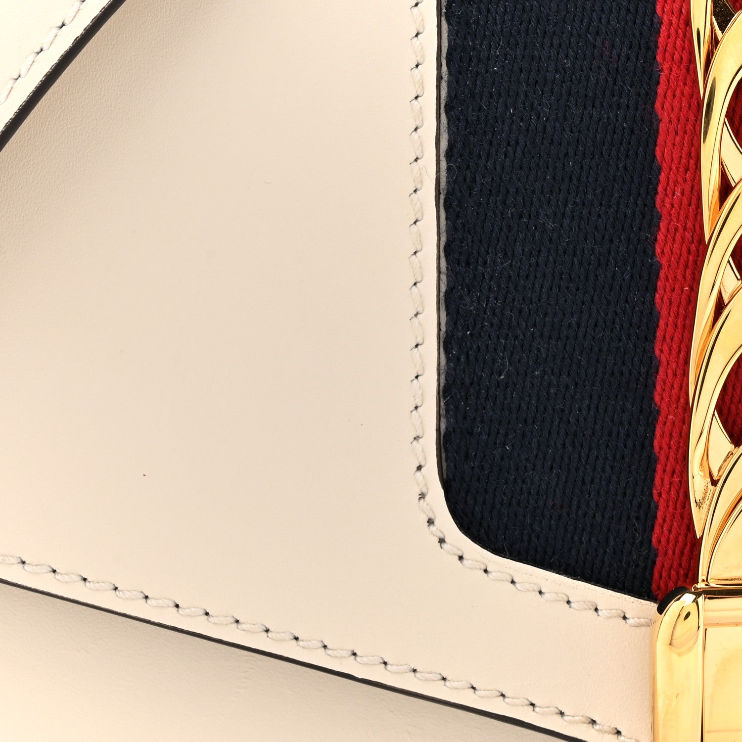 Gucci Calfskin Small Sylvie Shoulder Bag Off White 8 of 12