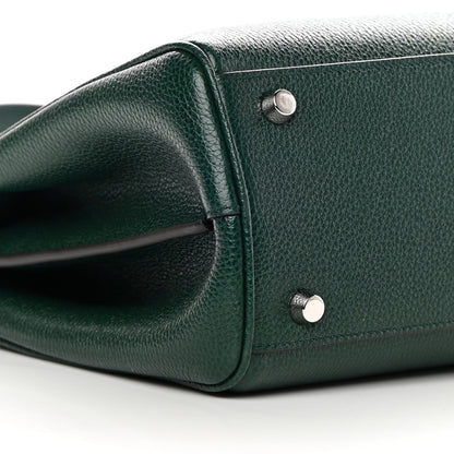 Gucci Grainy Calfskin Small Zumi Top Handle Bag Vintage Green 9 of 11
