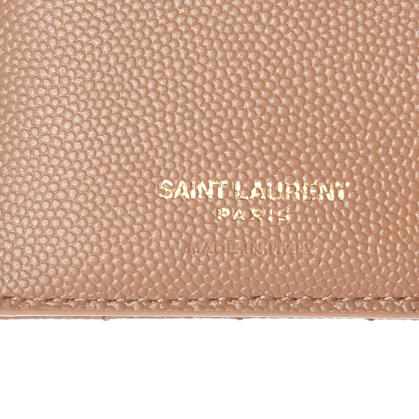 Grain De Poudre Matelasse Chevron Monogram Zipped Two-Part Wallet Cork