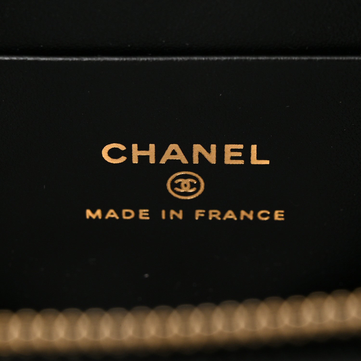 Chanel Caviar Quilted Enamel Coco Casino Small Vanity Case With Chain Black 6 of 10