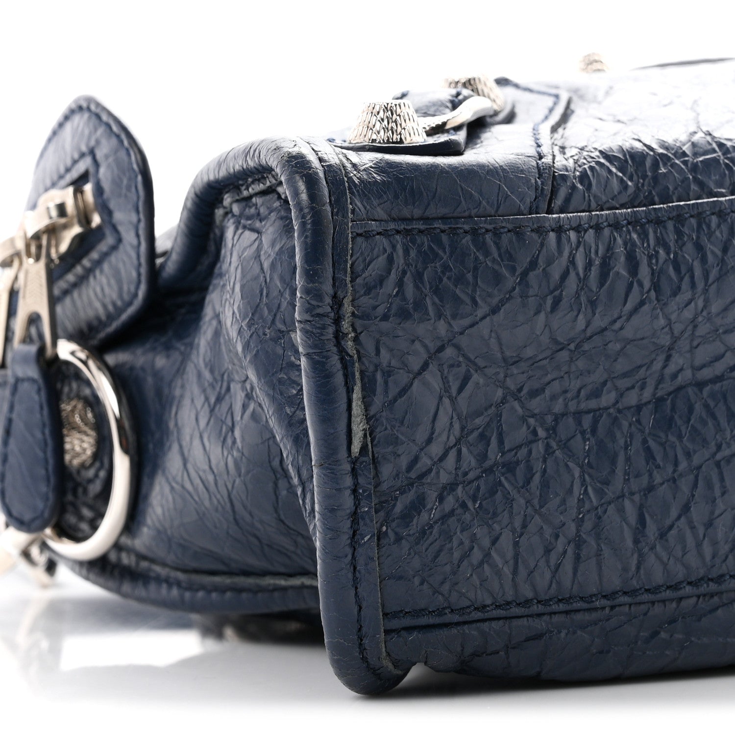 Balenciaga Agneau Giant 12 Silver Hardware Mini City Bleu Roi 8 of 10