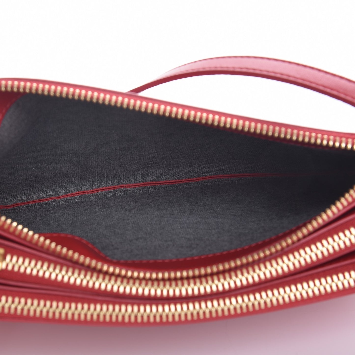 Lambskin Small Trio Crossbody Bag Red