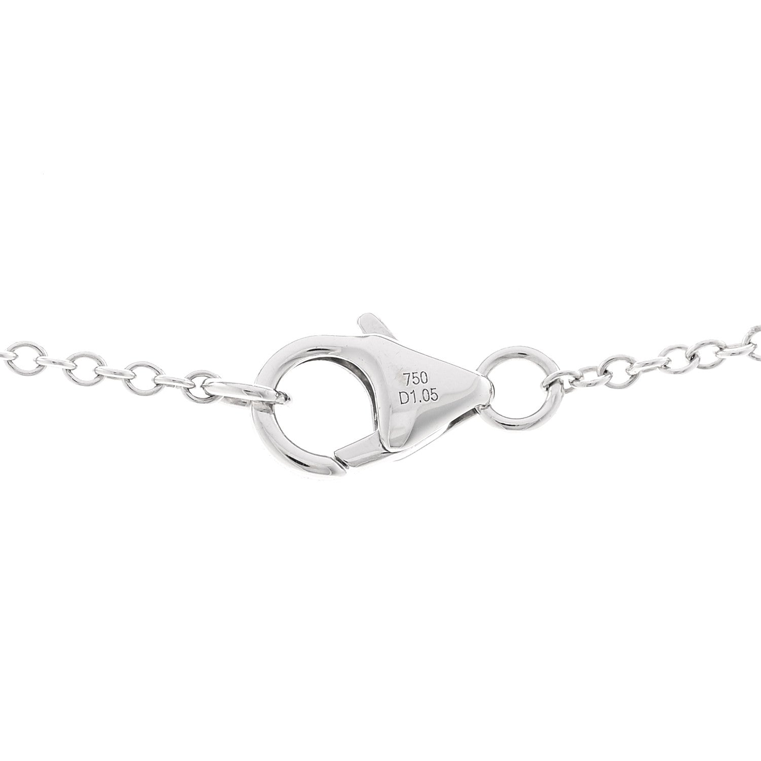 Parker & West by FASHIONPHILE 18K White Gold Diamond 1.05ctw Bezel Station Necklace 4 of 4