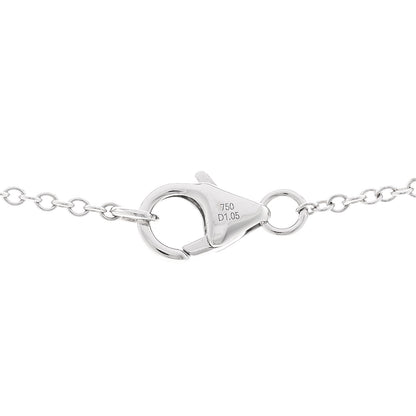 Parker & West by FASHIONPHILE 18K White Gold Diamond 1.05ctw Bezel Station Necklace 4 of 4