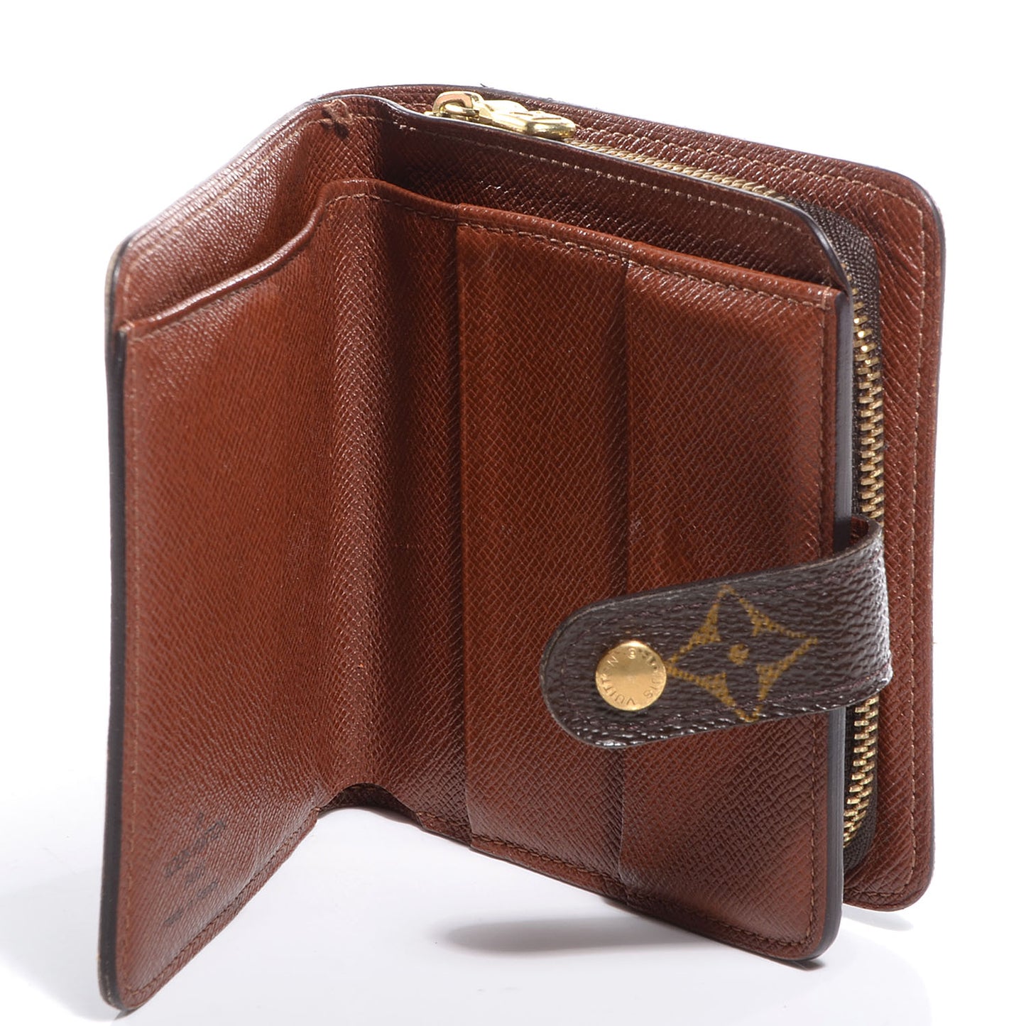 Monogram Compact Zippe Zipped Wallet