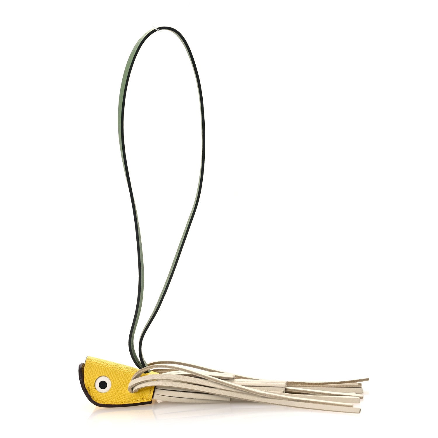 Hermes Epsom Swift Poisson Fish Charm Jaune de Naples 1 of 5