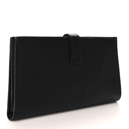 Hermes Epsom Bearn Gusset Wallet Black 3 of 11