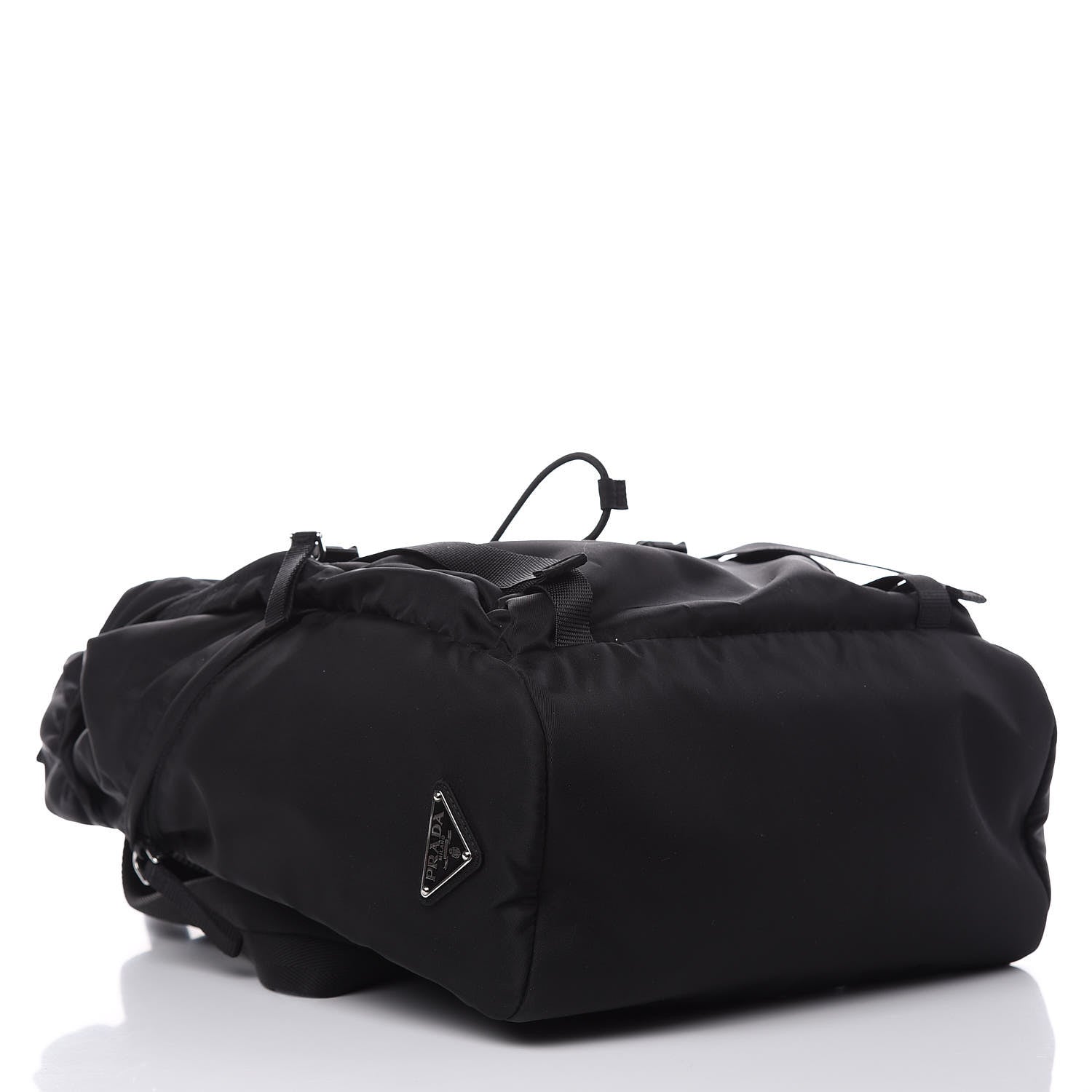 Prada Nylon Montagna Double Buckle Backpack Black 4 of 10