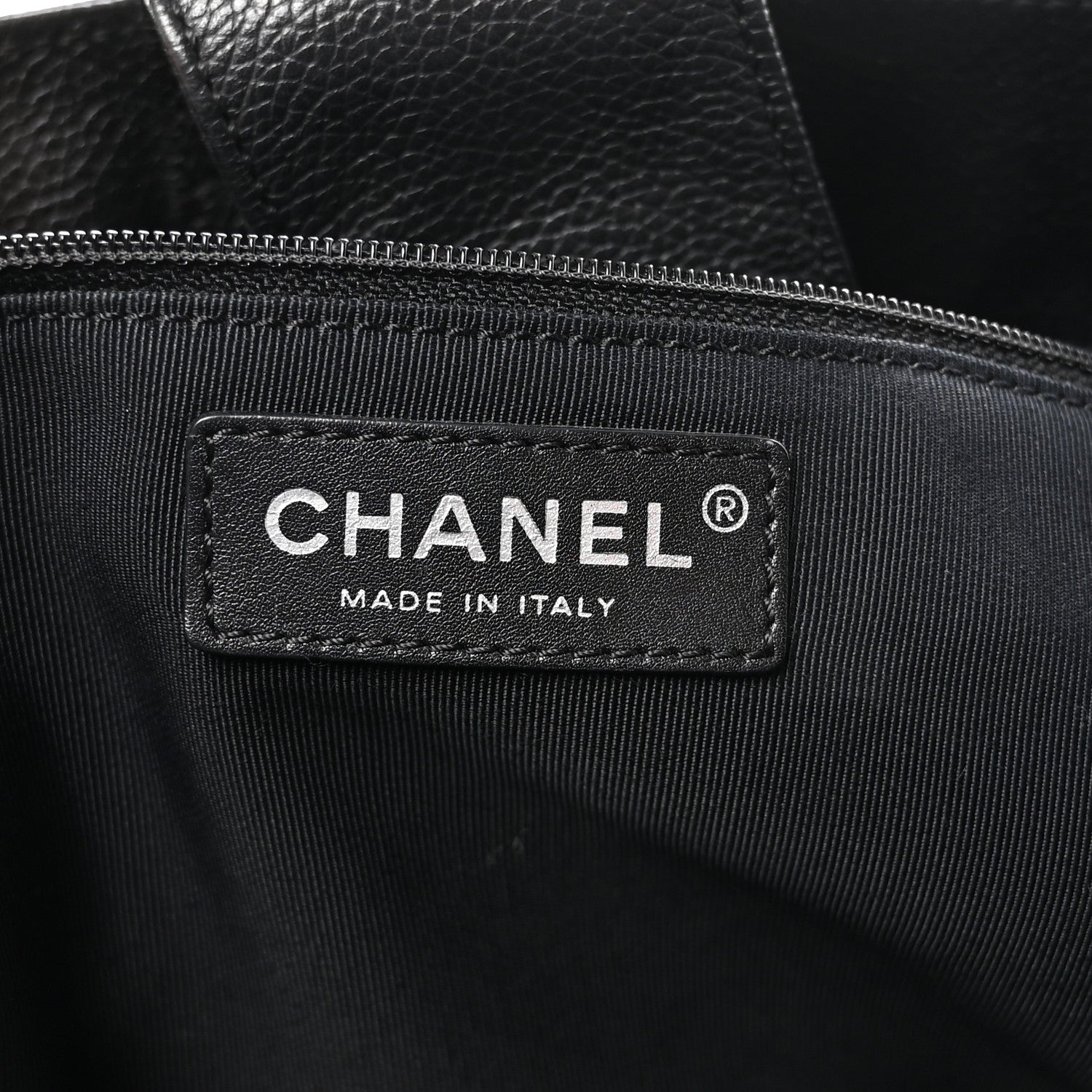Chanel Calfskin Cerf Executive Shopper Tote Black 6 of 10