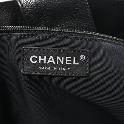 Chanel Calfskin Cerf Executive Shopper Tote Black 6 of 10