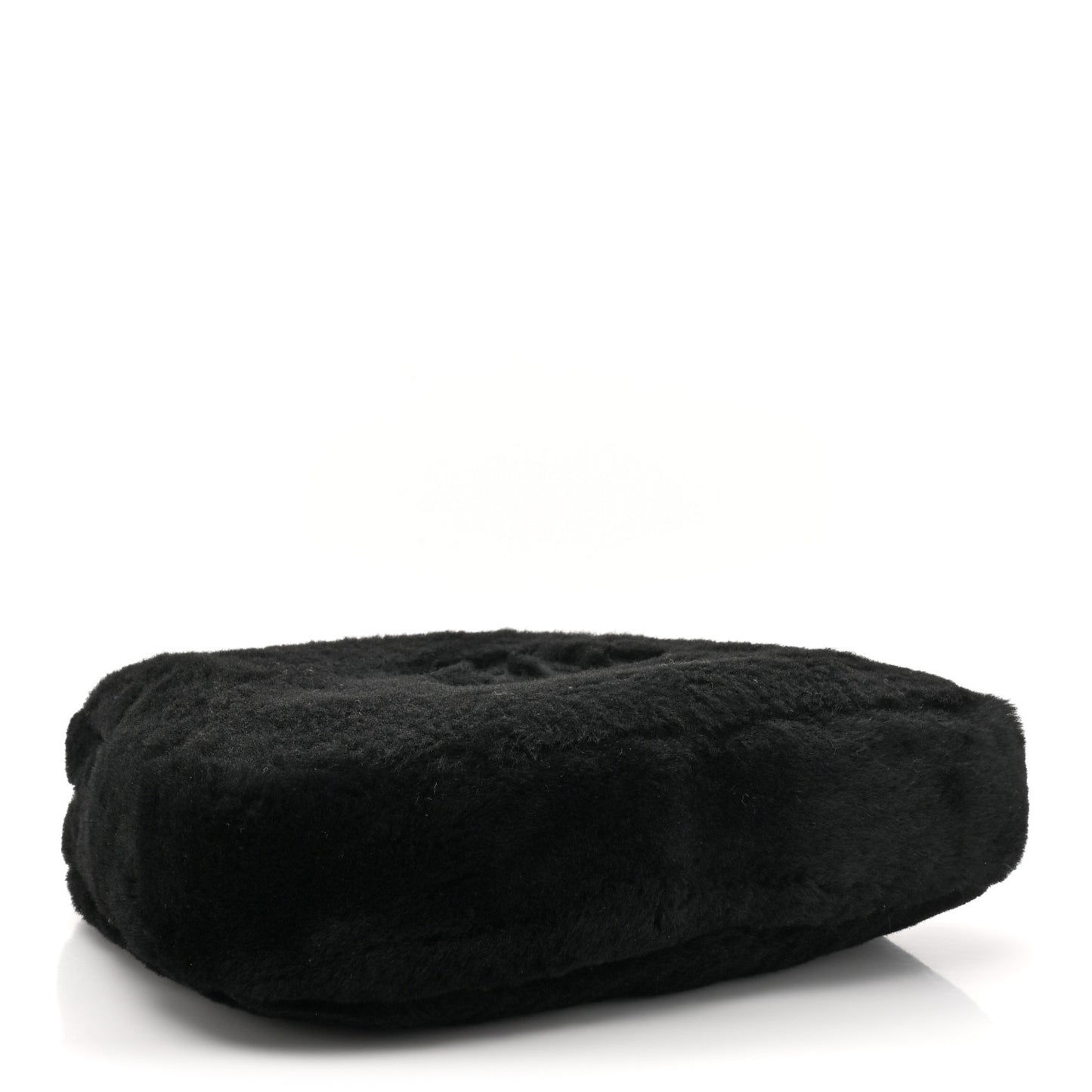 Shearling CC Flat Mules 38 Black