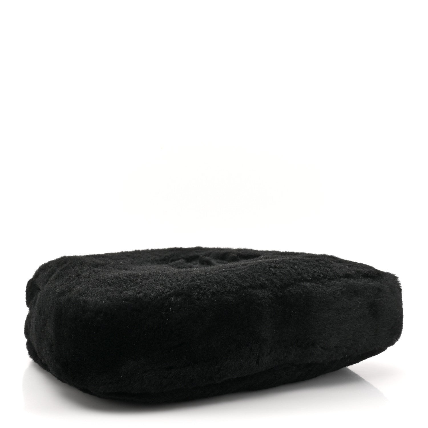 Chanel Shearling CC Flat Mules 38 Black 9 of 15
