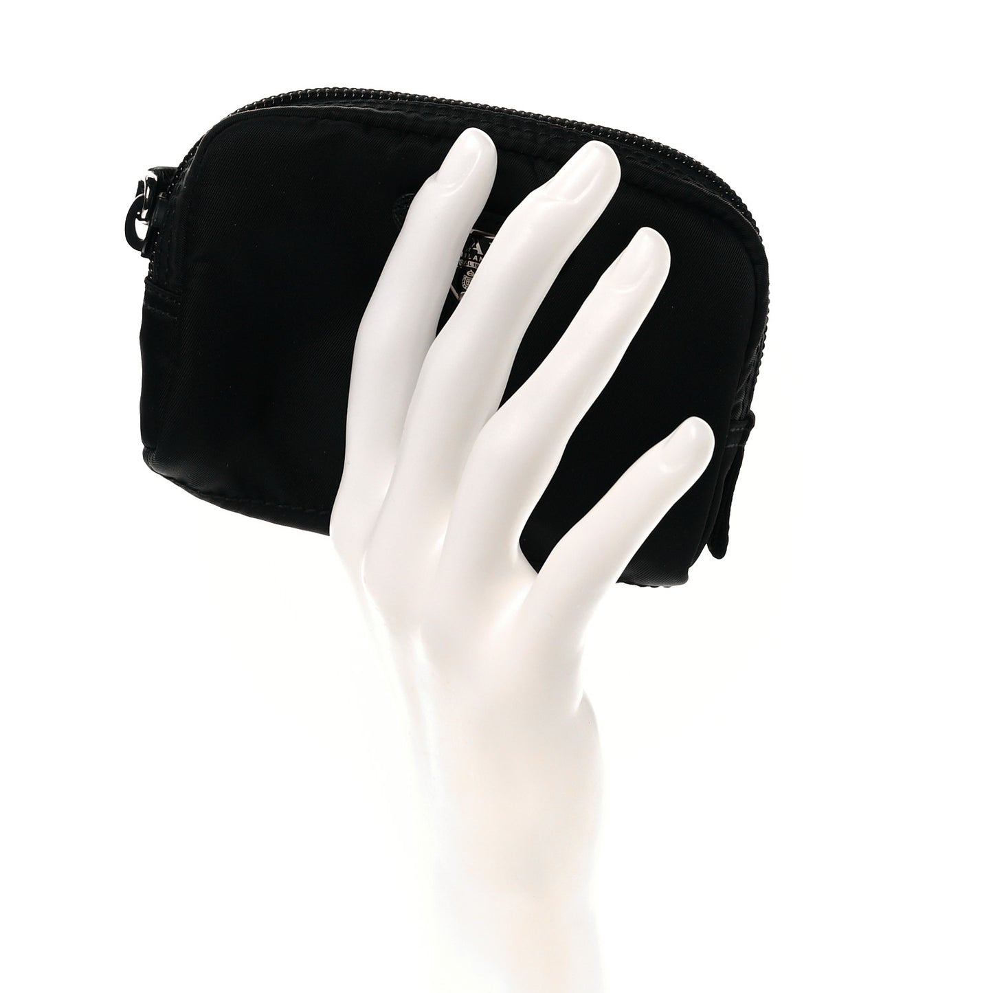 Tessuto Nylon Vela Cosmetic Pouch Black