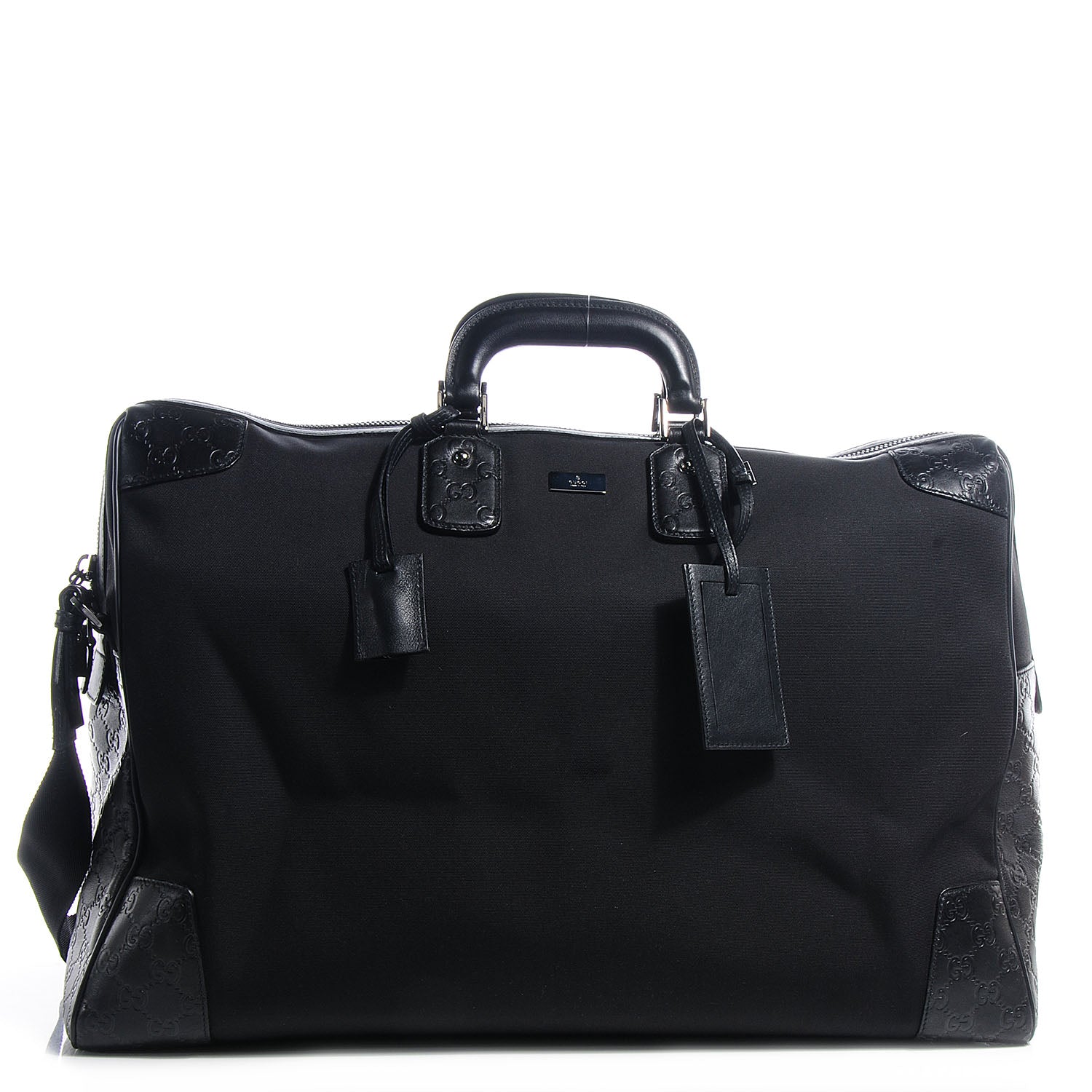 Gucci Guccissima Nylon Large Travel Tote Black 1 of 8