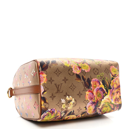 Louis Vuitton Metallic Monogram LV Garden Speedy Bandouliere 25 Gold 4 of 7