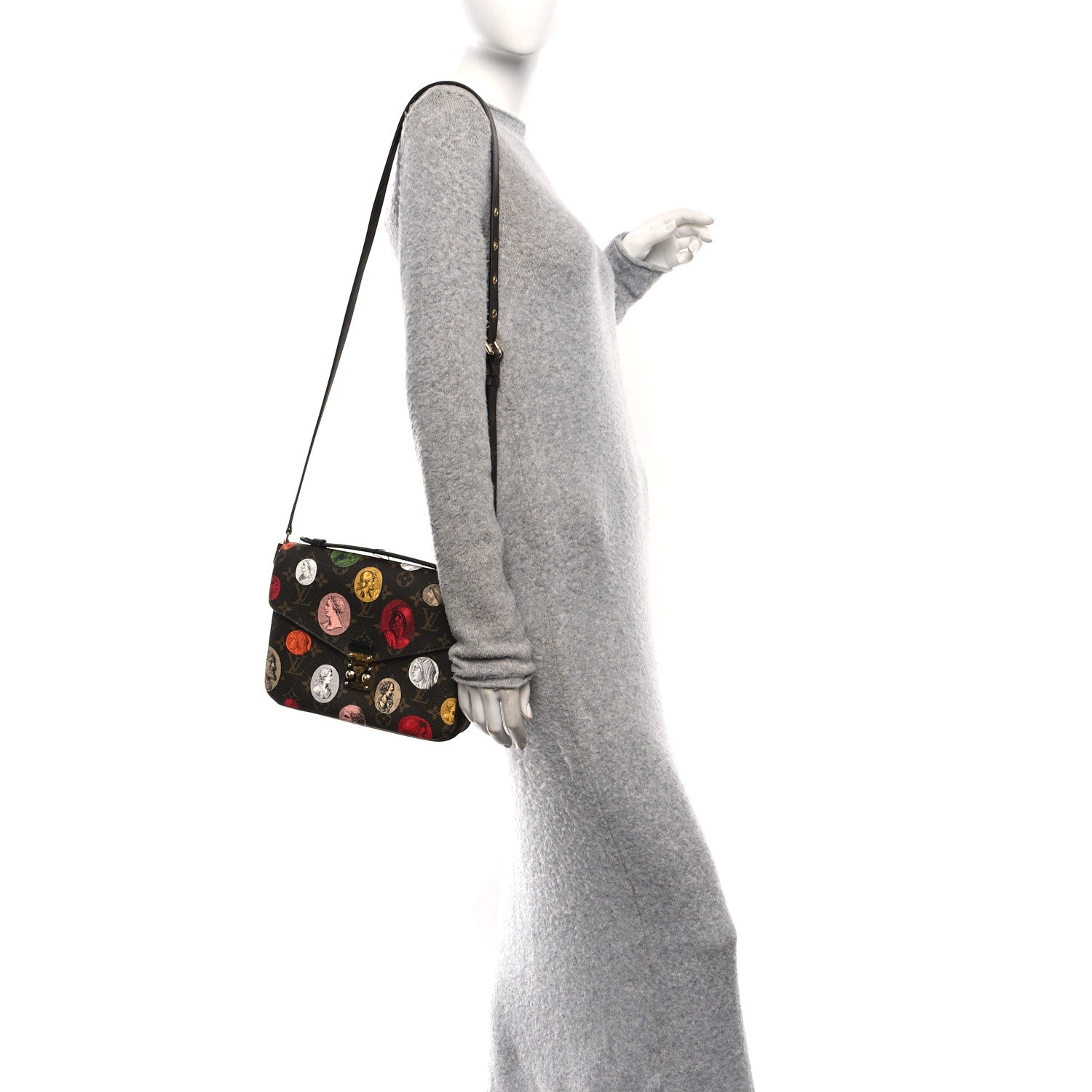 Louis Vuitton X FORNASETTI Monogram Cameo Pochette Metis 2 of 9