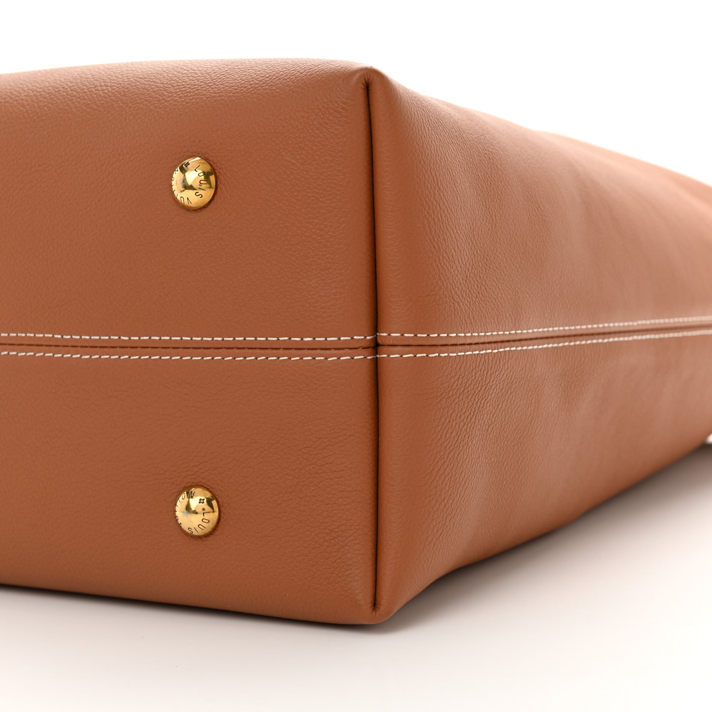 Grained Calfskin Low Key Hobo MM Cognac