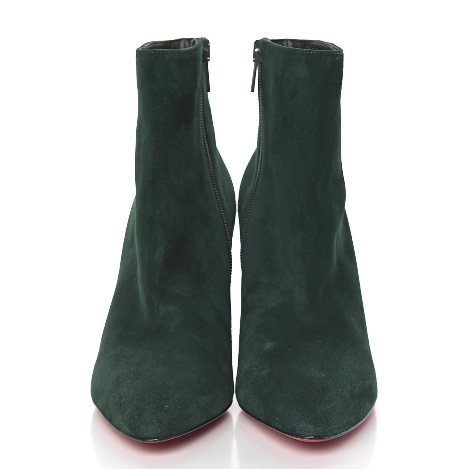 Christian Louboutin Veau Velours Eloise Booty 85 Ankle Boots 36.5 Green 2 of 7