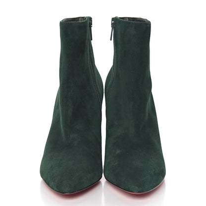 Christian Louboutin Veau Velours Eloise Booty 85 Ankle Boots 36.5 Green 2 of 7