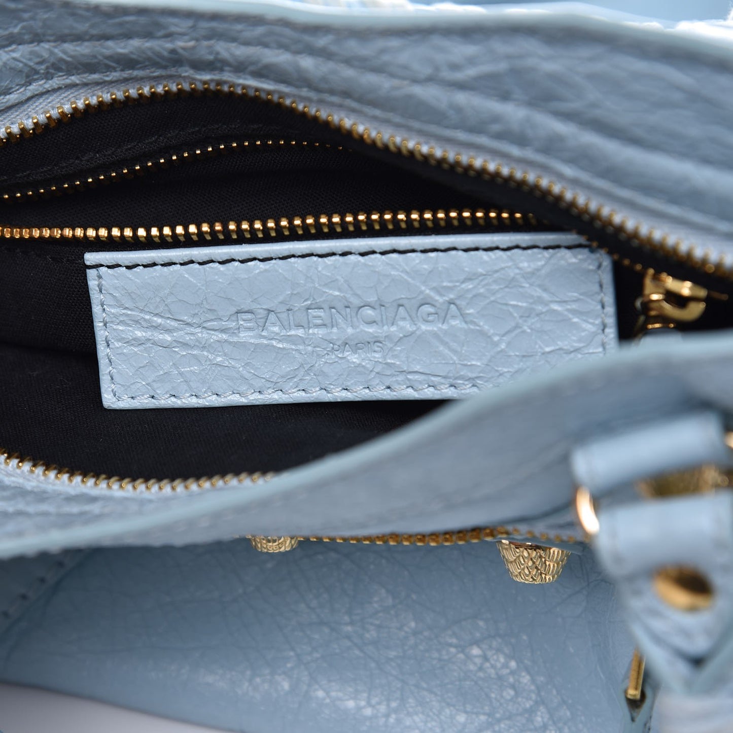 Agneau Giant 12 Gold Hardware Mini City Bleu Dragee