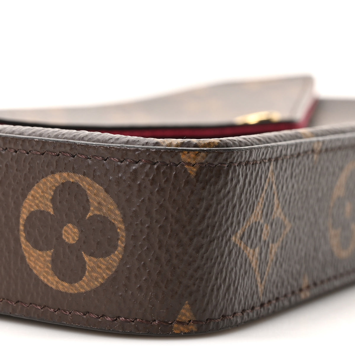 Louis Vuitton Monogram Pochette Felicie Chain Wallet Fuchsia 10 of 11