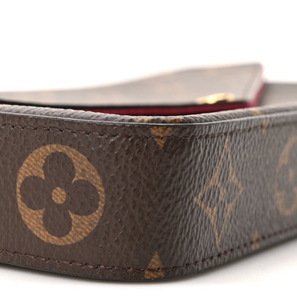 Louis Vuitton Monogram Pochette Felicie Chain Wallet Fuchsia 10 of 11
