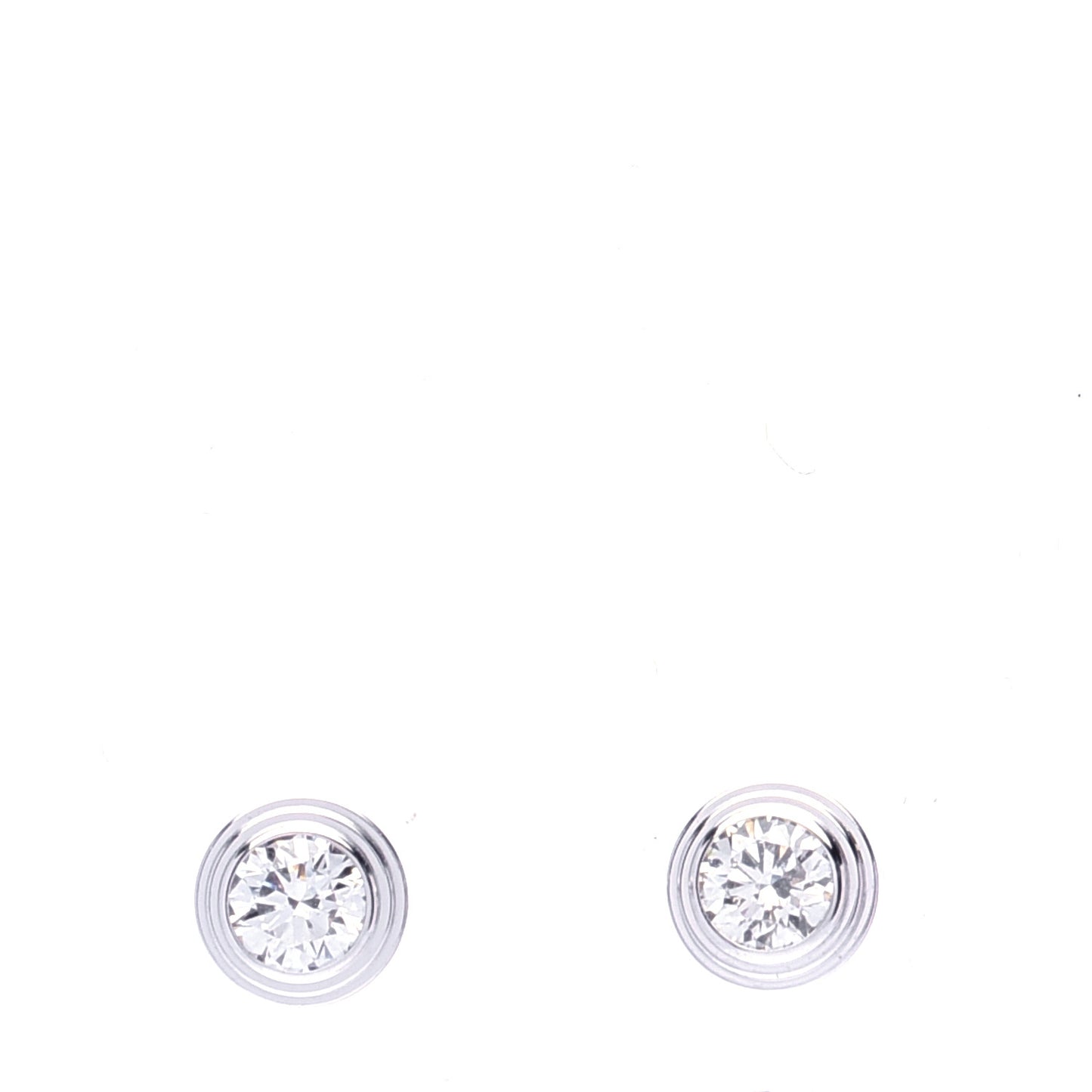 18K White Gold Diamond MM D'Amour Earrings