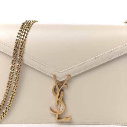 Saint Laurent Calfskin Monogram Cassandra Clasp Bag Porcellana 9 of 9