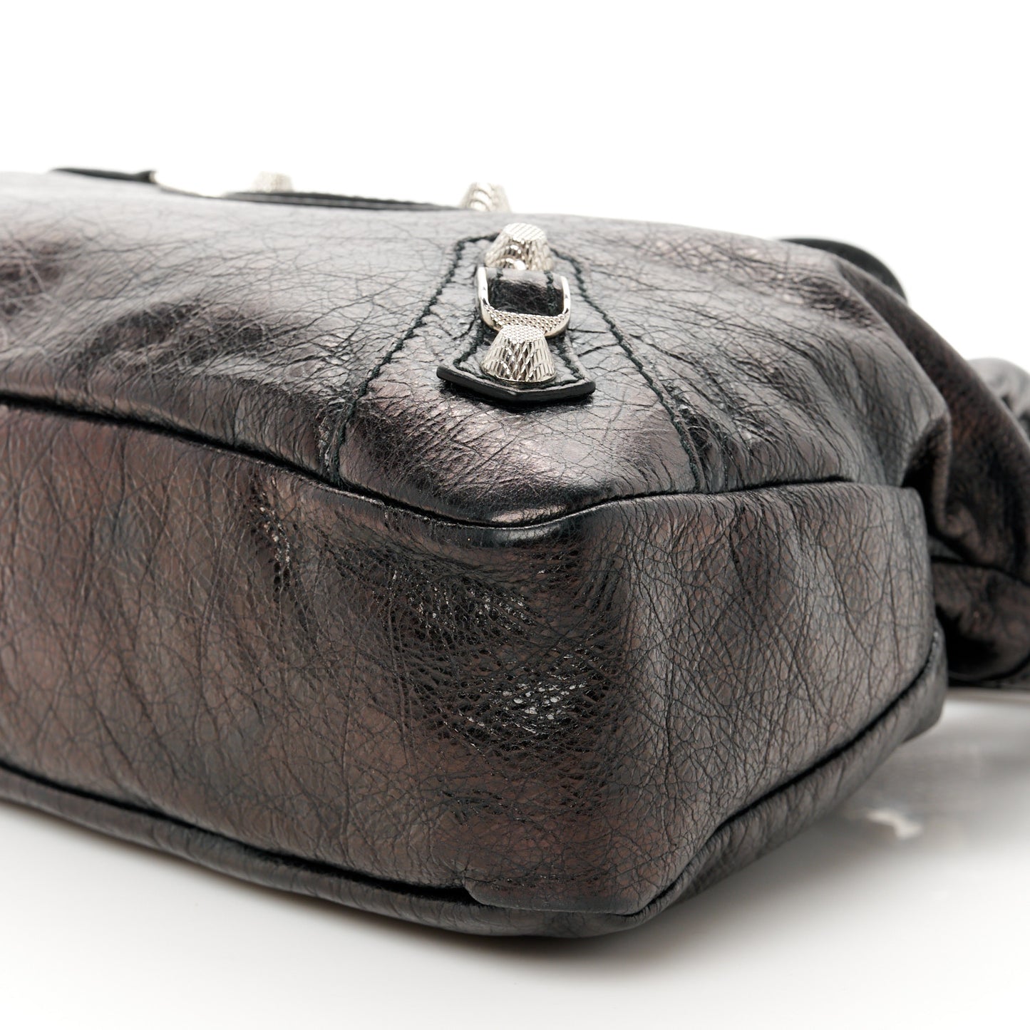 Agneau Giant 12 Silver Hardware Town Black