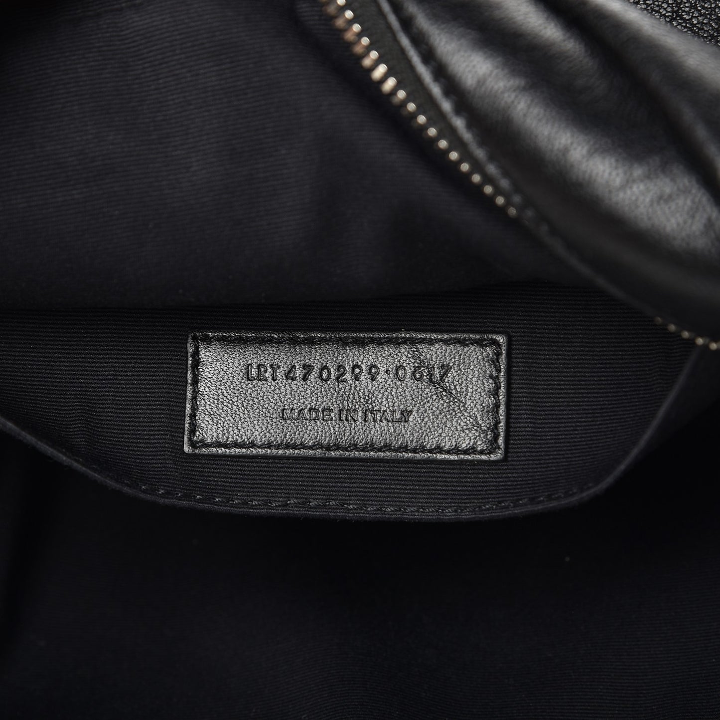 Lambskin Monogram Small Lou Camera Bag Black