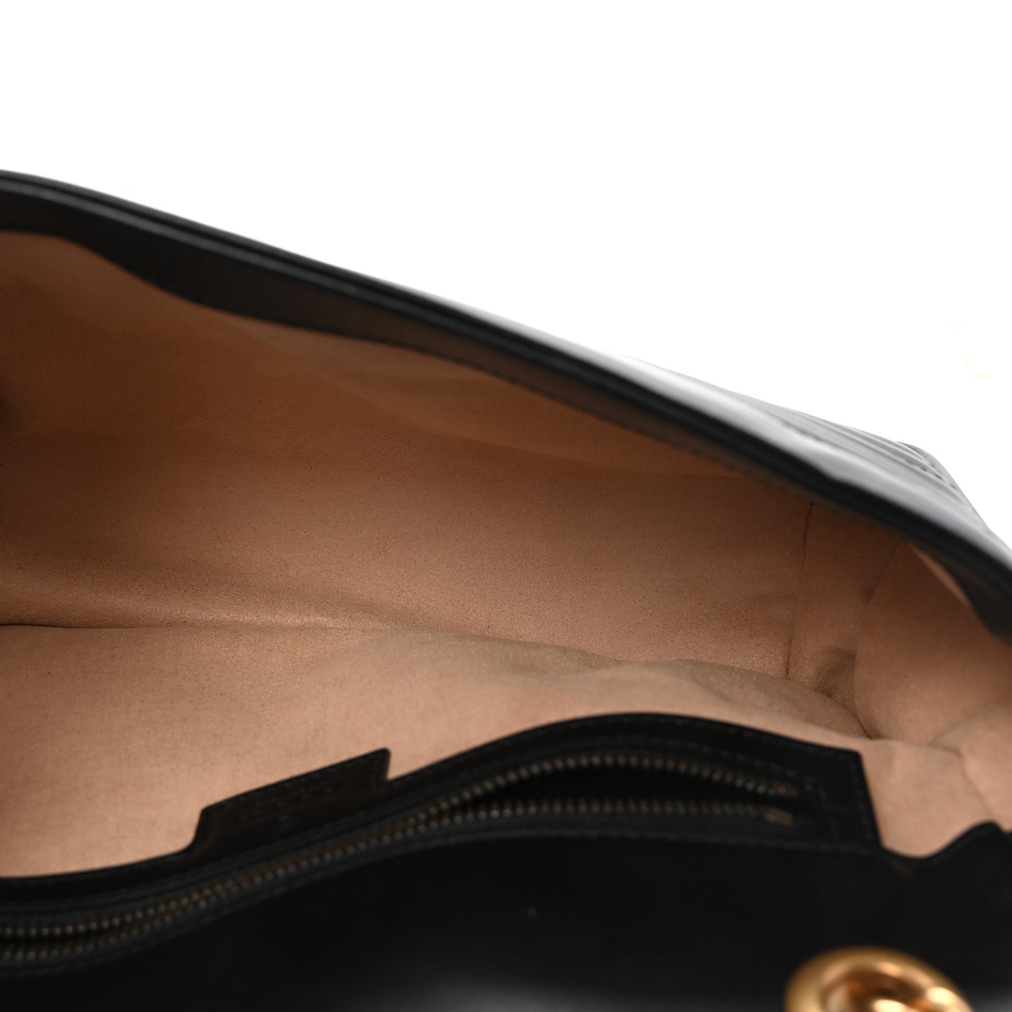 Calfskin Matelasse Small GG Marmont Shoulder Bag Black