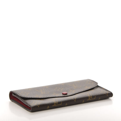Louis Vuitton Monogram Emilie Wallet Red 4 of 9