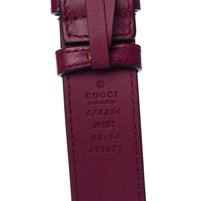 Gucci Velvet Matelasse GG Marmont Belt Bag 85 34 Fuchsia Violet Cyclamen 10 of 11
