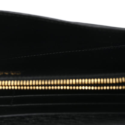 Prada Vitello Move Metal Oro Chain Wallet Black 5 of 9