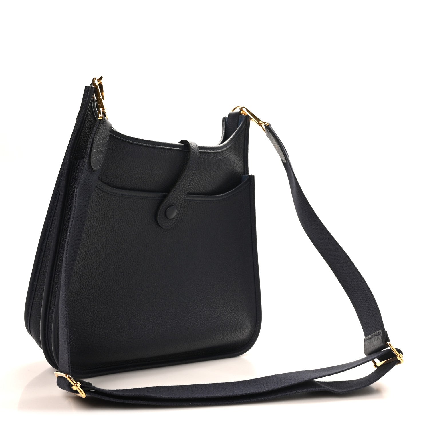 Hermes Taurillon Clemence EVELYNE III PM Bleu Nuit 3 of 10